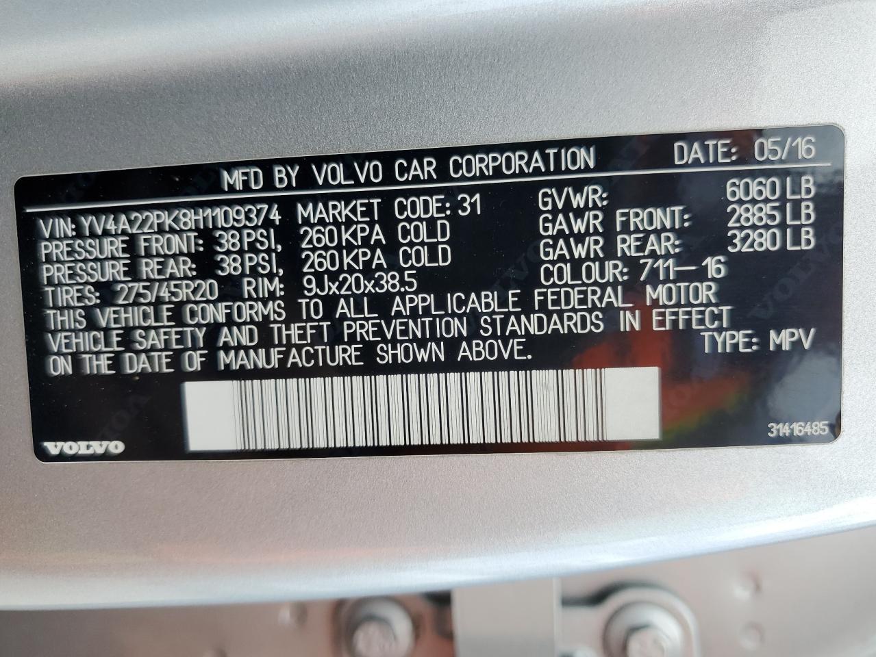 2017 Volvo XC90 - Image 12