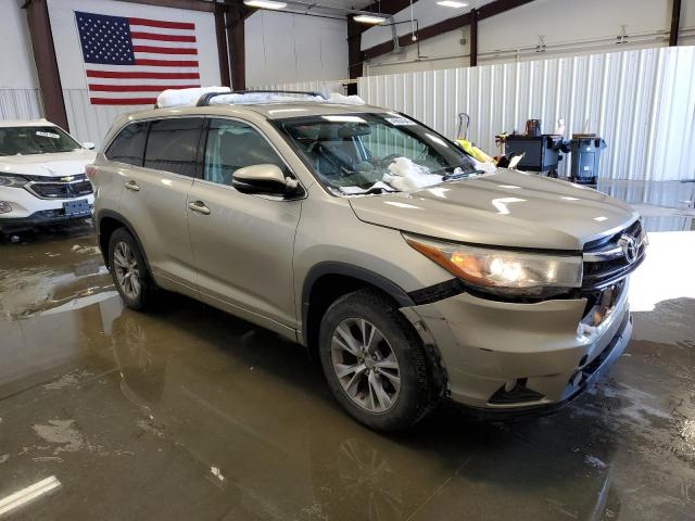  TOYOTA HIGHLANDER 2015 Золотий