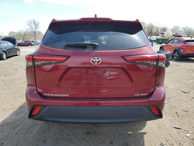  TOYOTA HIGHLANDER 2022 Burgundy