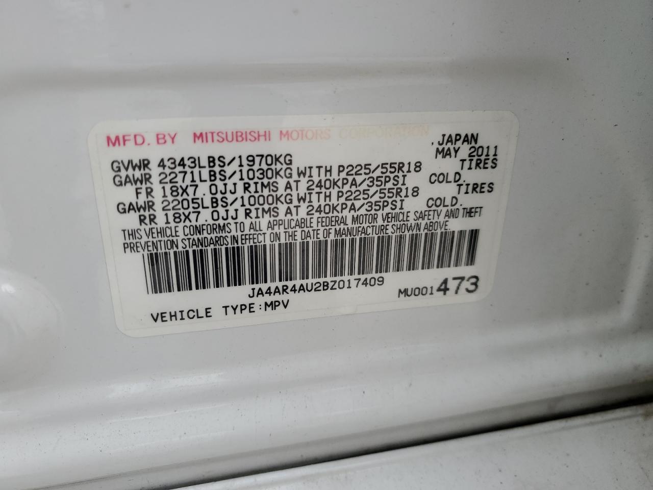 2011 Mitsubishi Outlander - Image 13