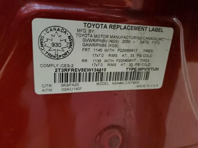 2014 TOYOTA RAV4 XLE