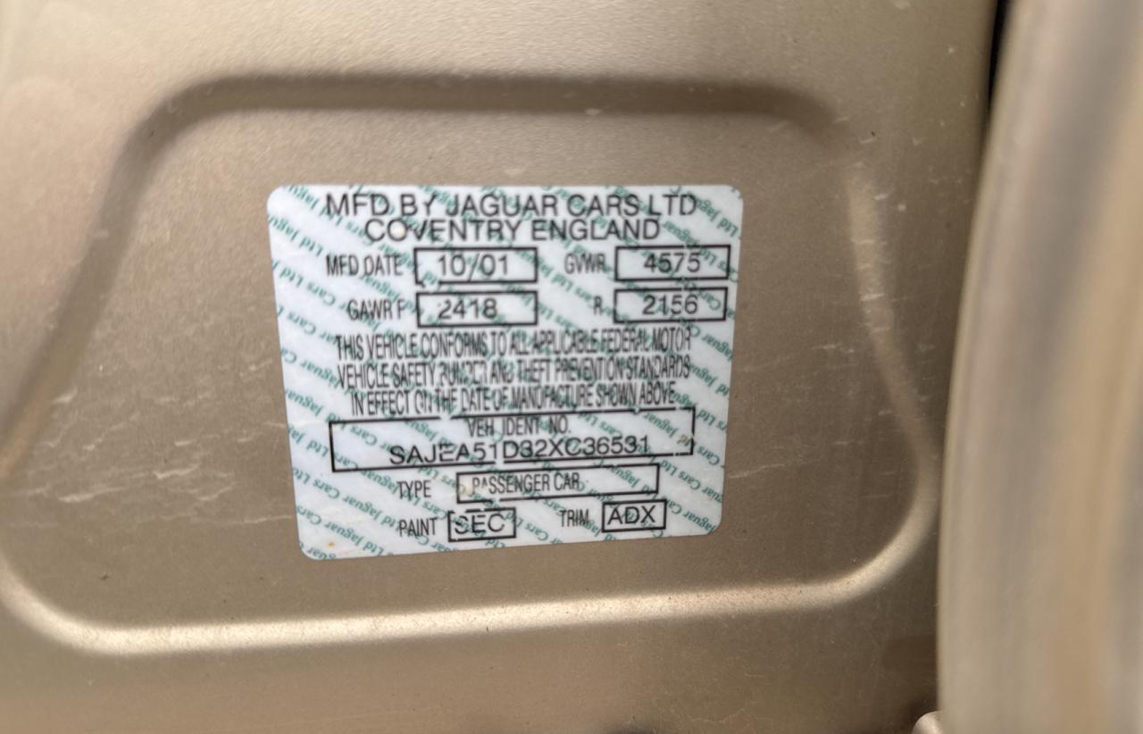 2002 Jaguar X-Type 2.5 VIN: SAJEA51D32XC36531 Lot: 49995055