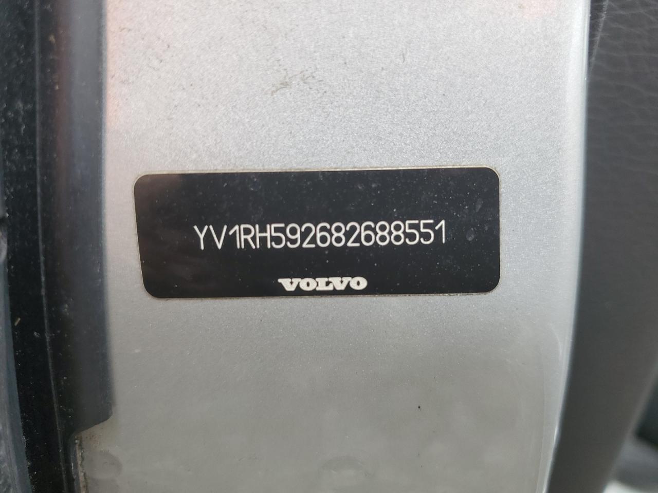 2008 Volvo S60 2.5T VIN: YV1RH592682688551 Lot: 48167345