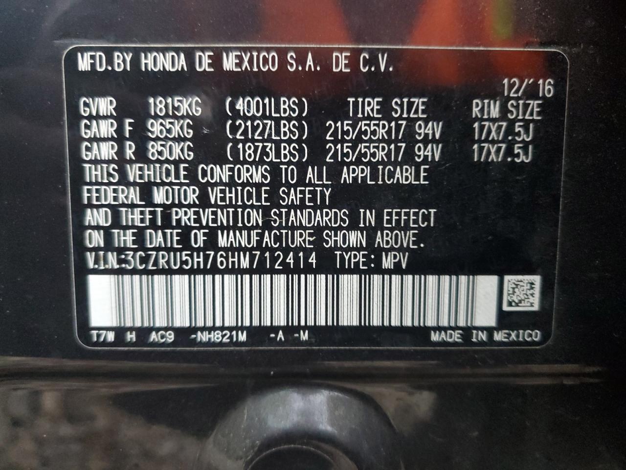 2017 Honda HR-V - Image 14