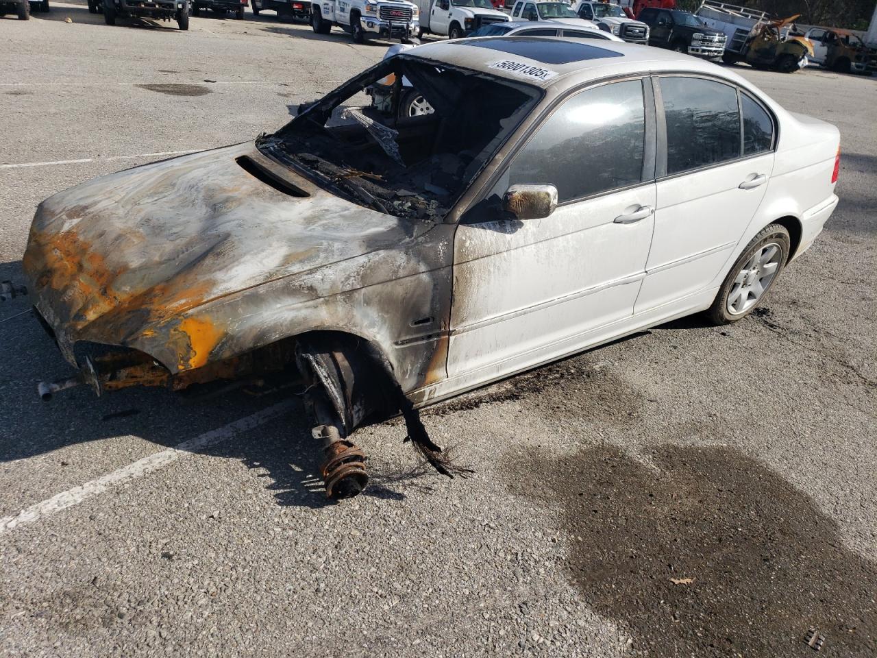 2001 Bmw 325 I de vânzare în Van Nuys, CA - Burn