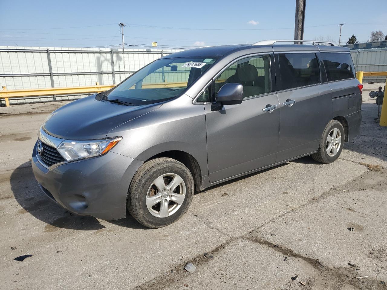 2017 Nissan Quest S na sprzedaż w Dyer, IN - Side