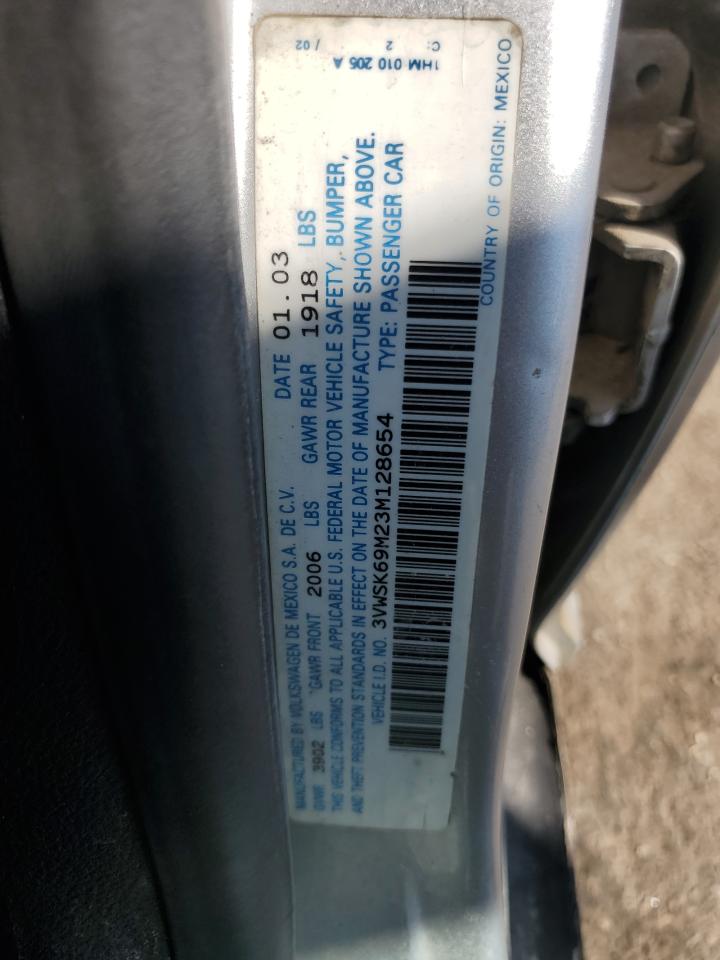 2003 Volkswagen Jetta Gls VIN: 3VWSK69M23M128654 Lot: 49162085