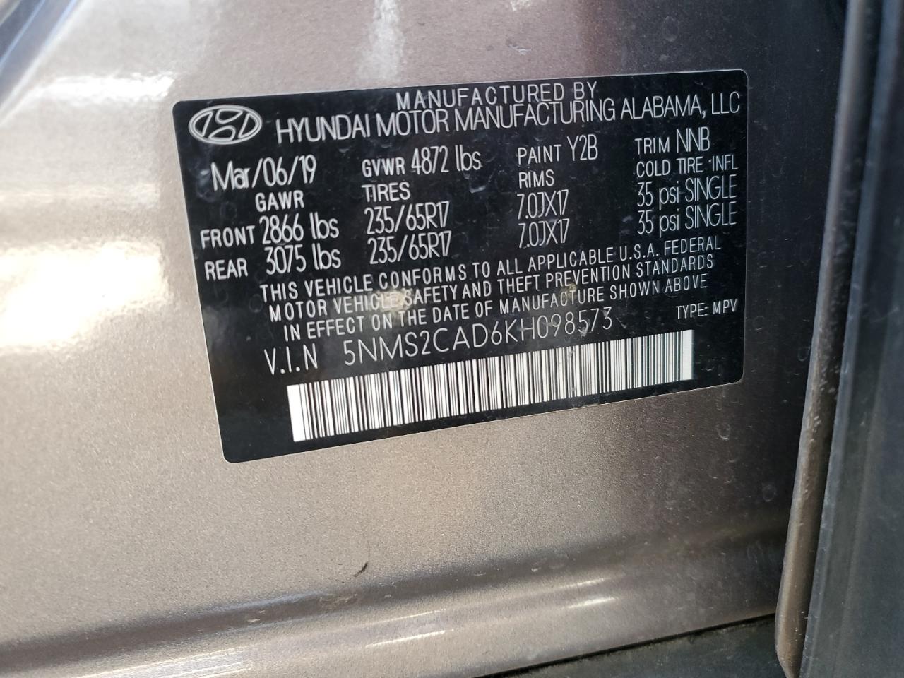 2019 Hyundai Santa Fe - Image 13