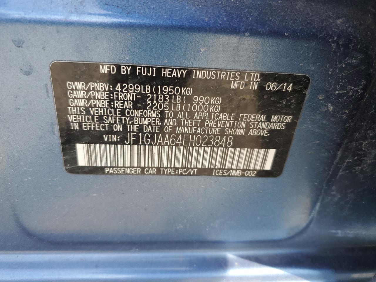 2014 Subaru Impreza - Image 13