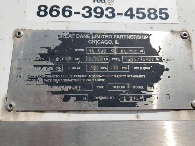 2008 GREAT DANE DRY VAN TRAILER
