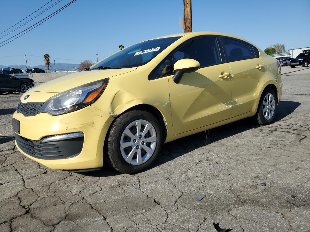2016 Kia Rio Lx на продаже в Colton, CA - Front End