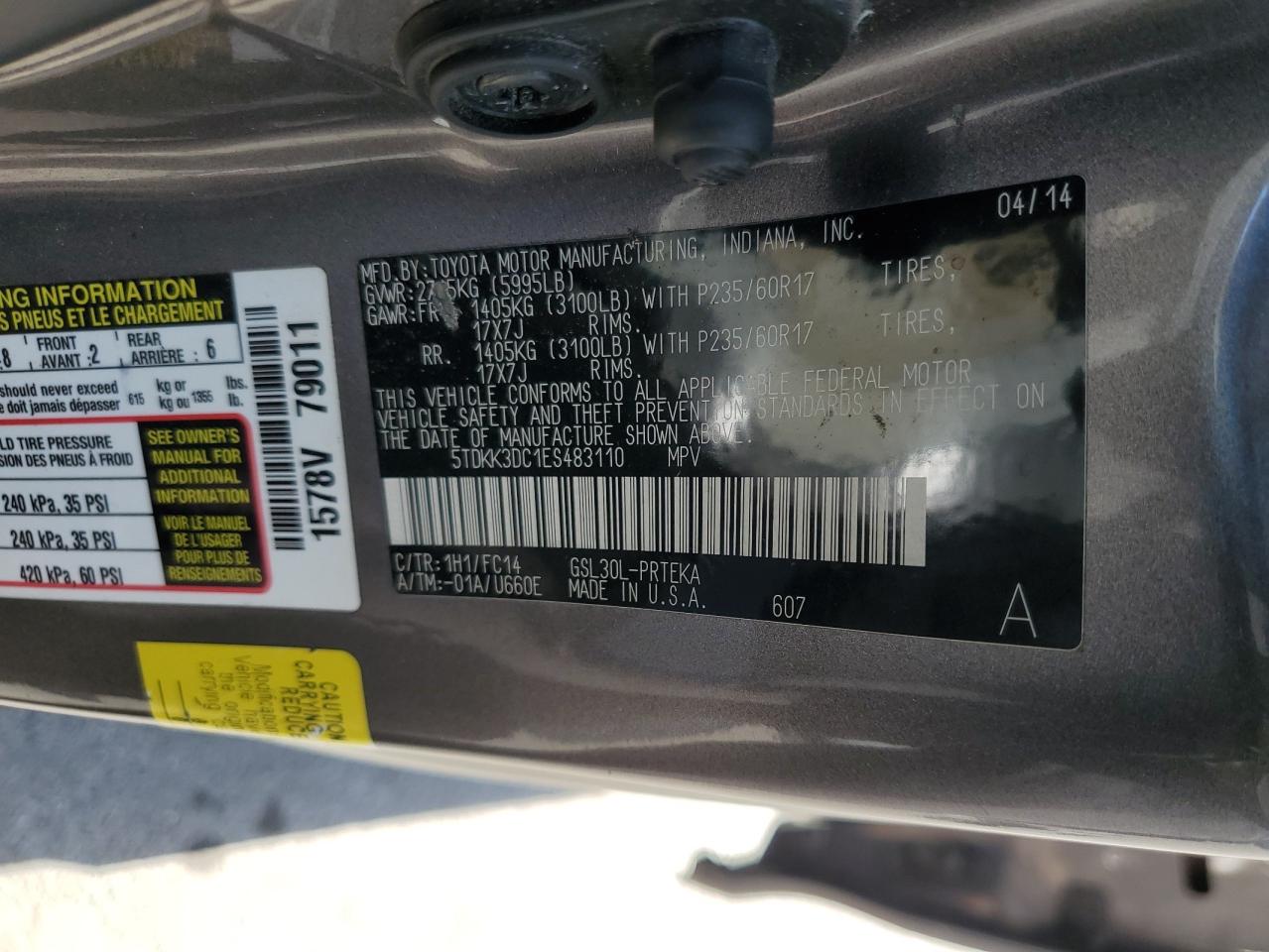 2014 Toyota Sienna - Image 15