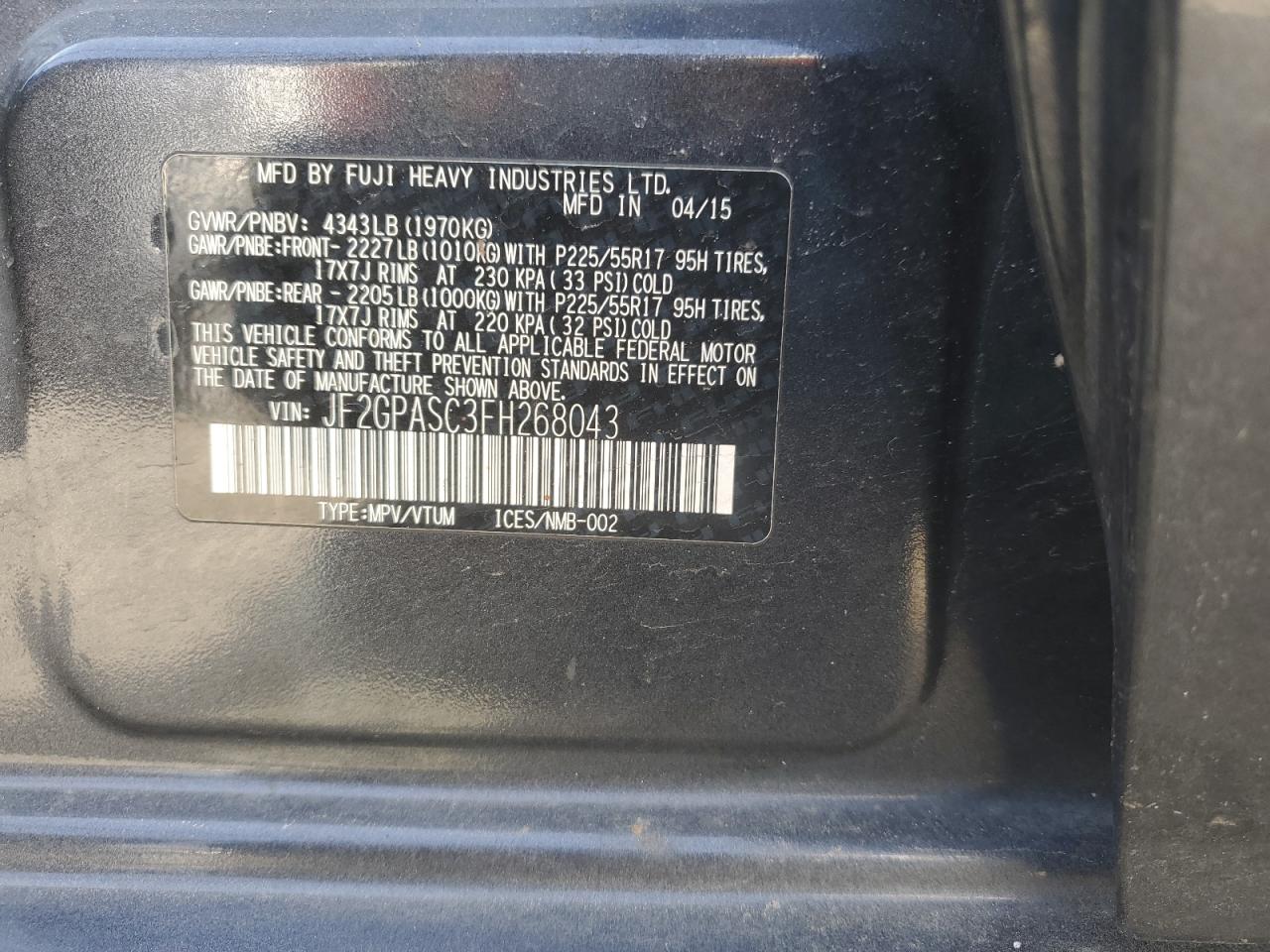 2015 Subaru XV - Image 13
