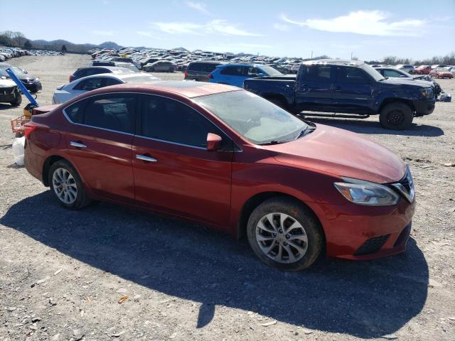  NISSAN SENTRA 2018 Красный