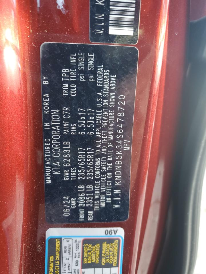 2025 Kia Carnival Lx VIN: KNDNB5K34S6478720 Lot: 47201065