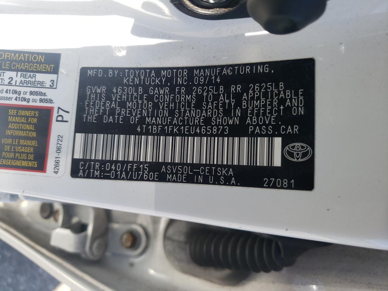 2014 Toyota Camry - Image 12