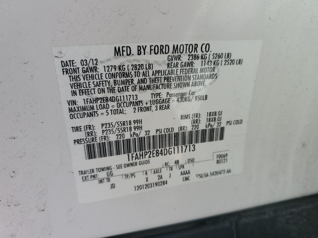2013 Ford Taurus - Image 12