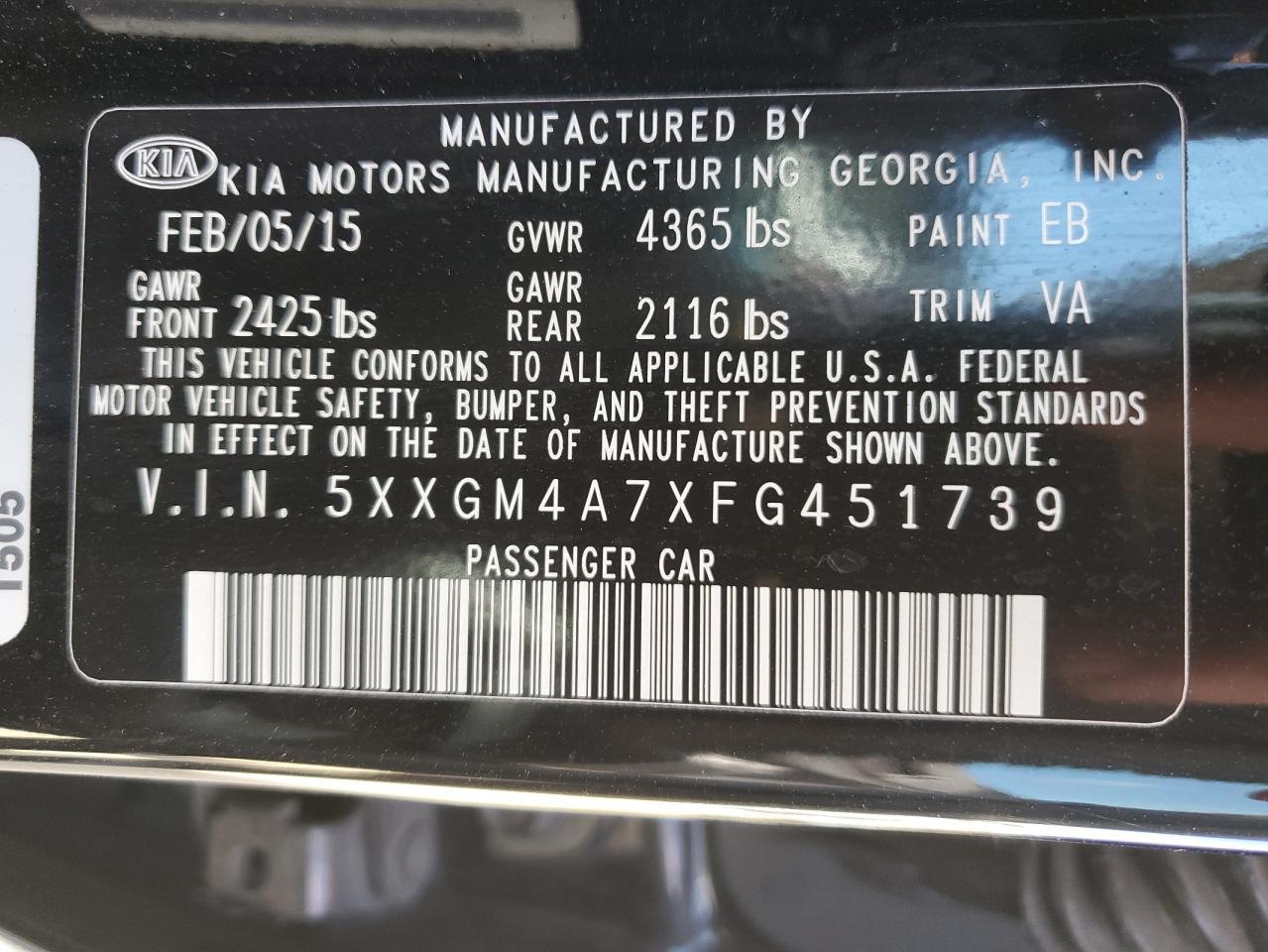 2015 Kia Optima - Image 14