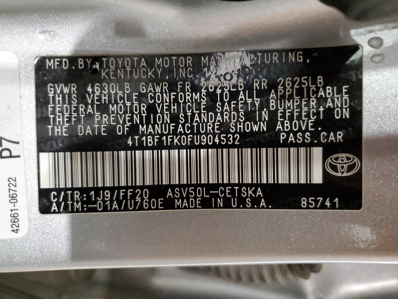 2015 Toyota Camry - Image 13