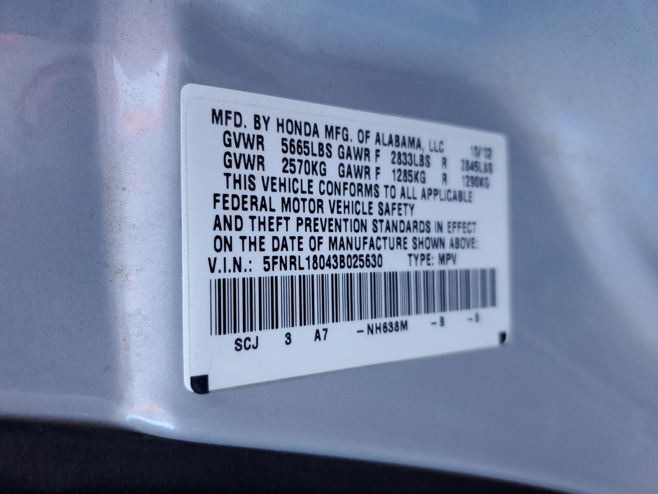2003 Honda Odyssey - Image 13