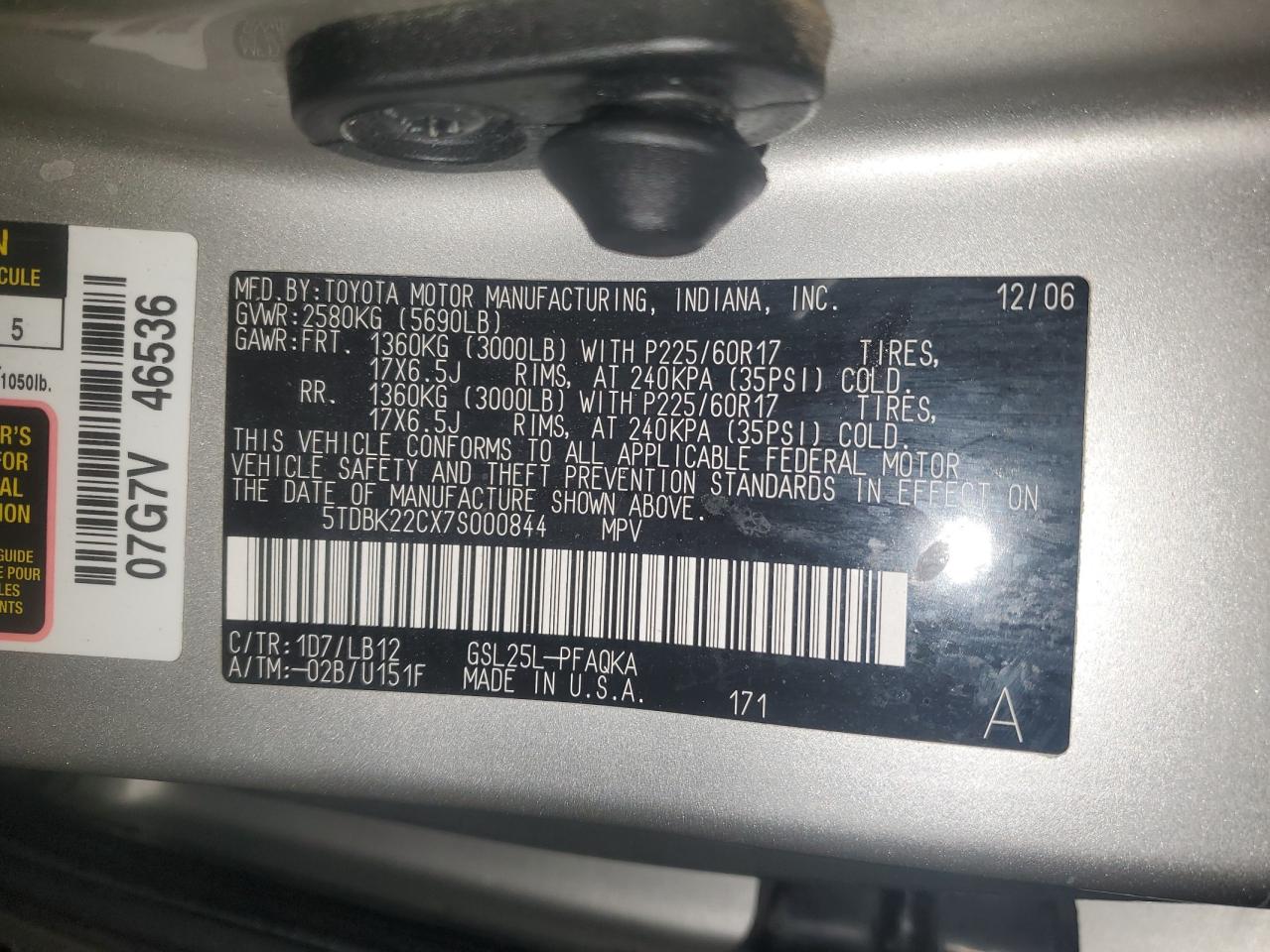 2007 Toyota Sienna - Image 15