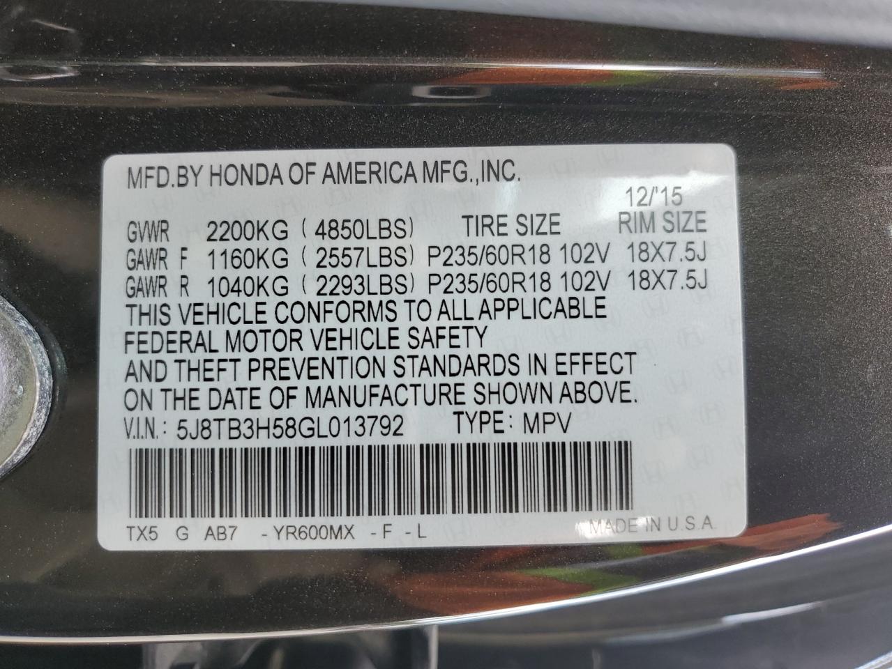 2016 Acura RDX - Image 14