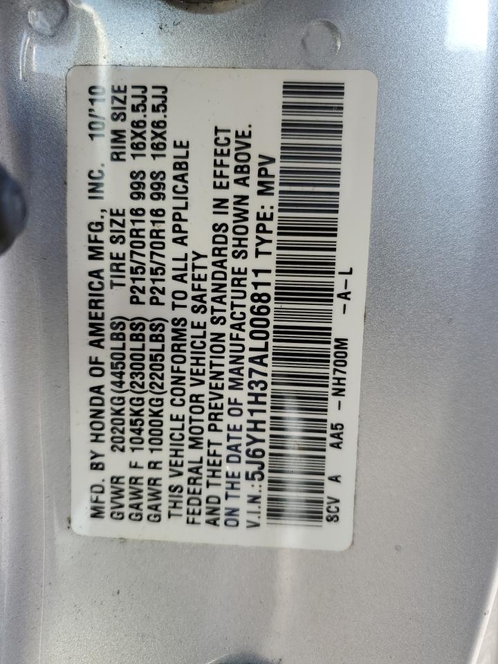 2010 Honda Element Lx VIN: 5J6YH1H37AL006811 Lot: 49974205