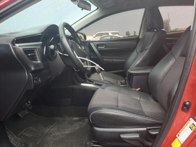 Sedans TOYOTA COROLLA 2016 Czerwony