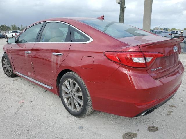  HYUNDAI SONATA 2017 Red