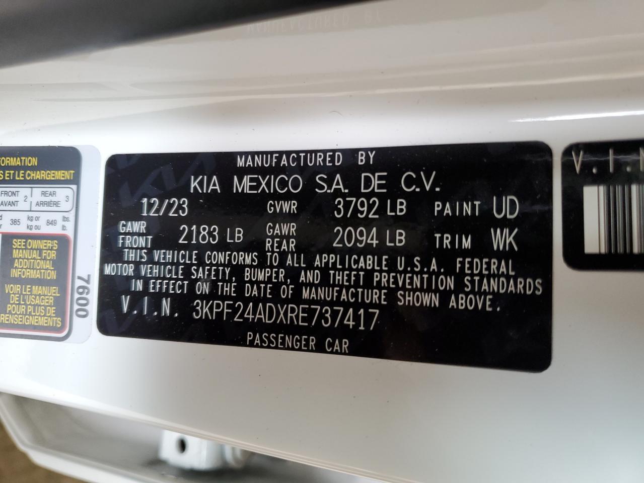 2024 Kia Forte - Image 12
