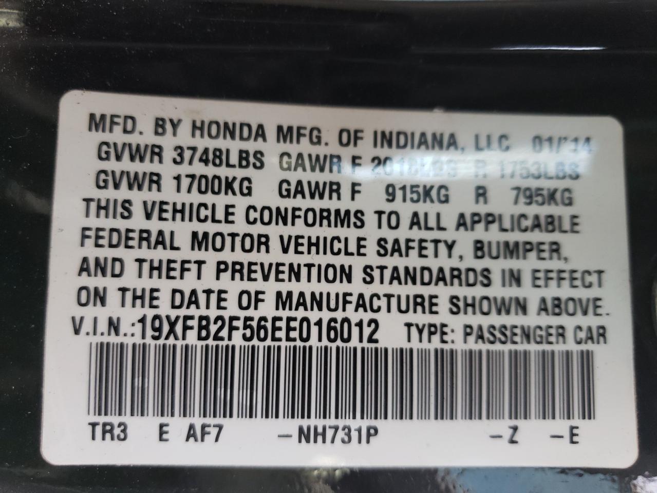 2014 Honda Civic - Image 13
