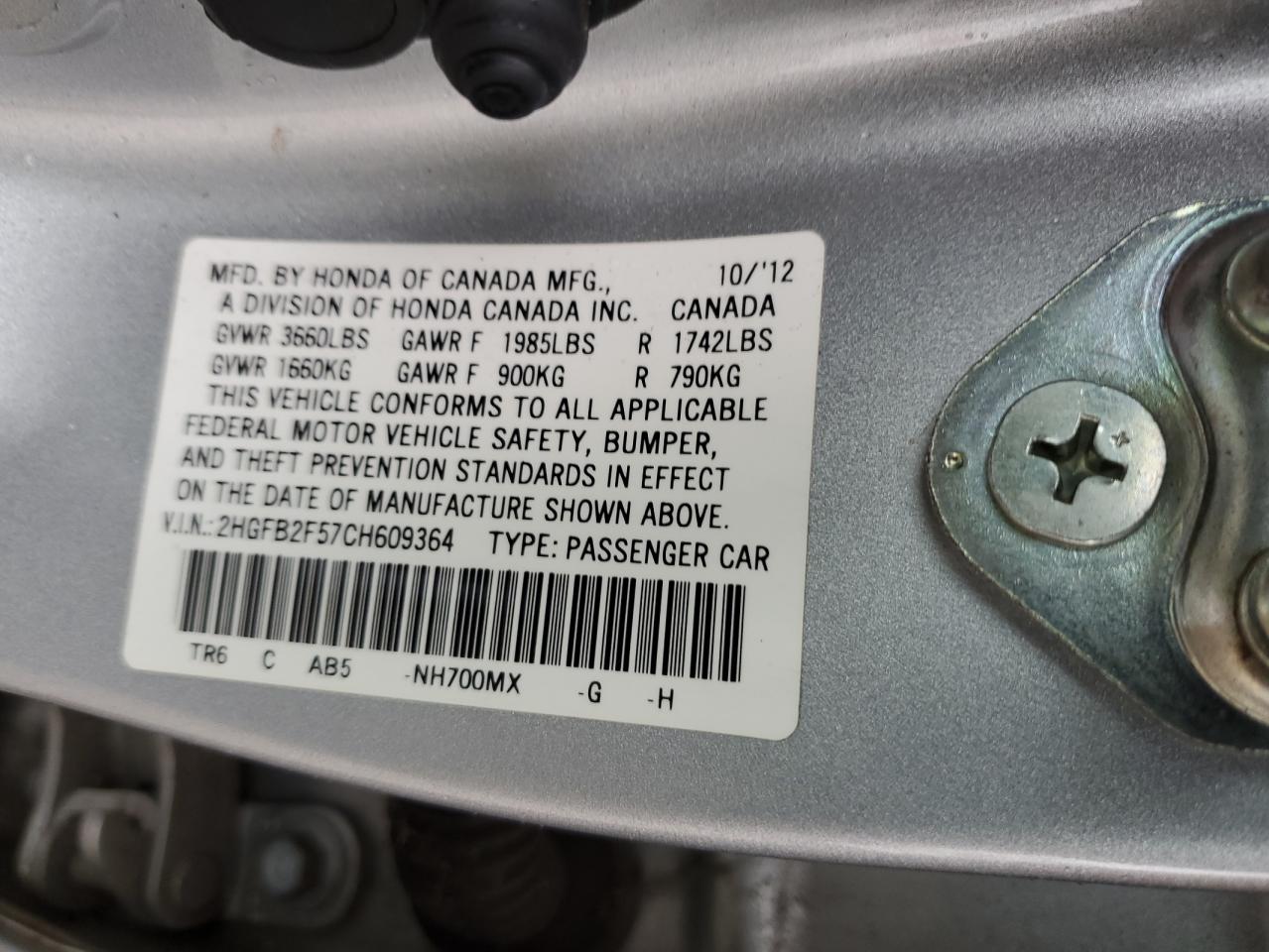 2012 Honda Civic - Image 13