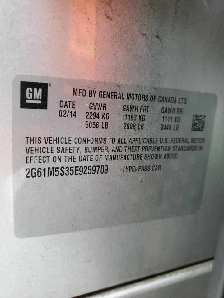 2014 Cadillac Xts Luxury Collection VIN: 2G61M5S35E9259709 Lot: 51222425
