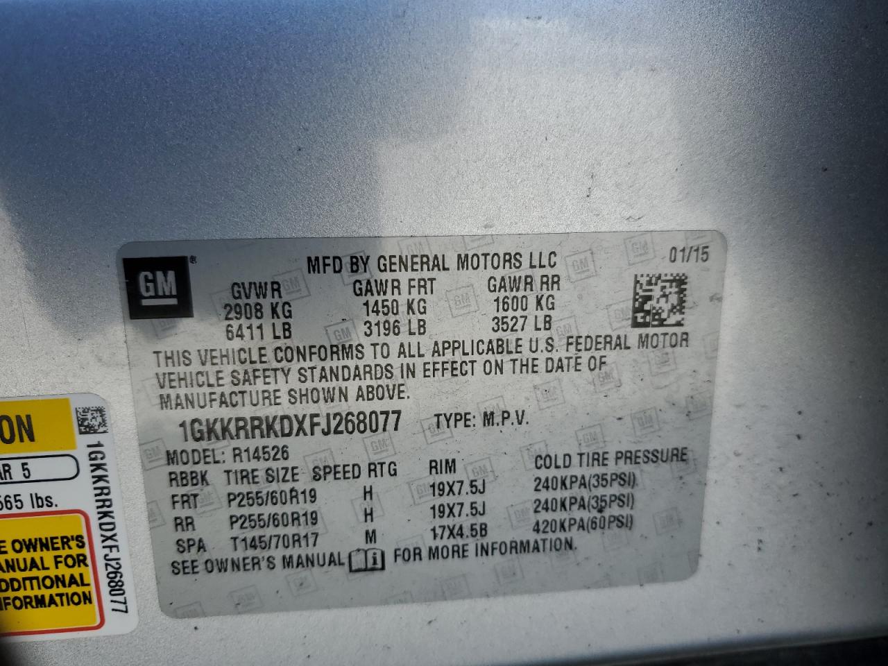 2015 GMC Acadia - Image 13