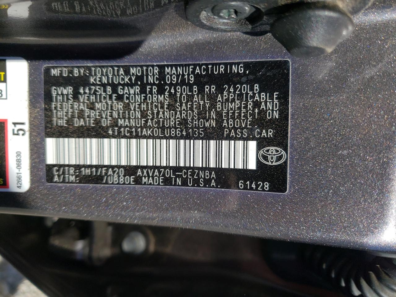2020 Toyota Camry - Image 12