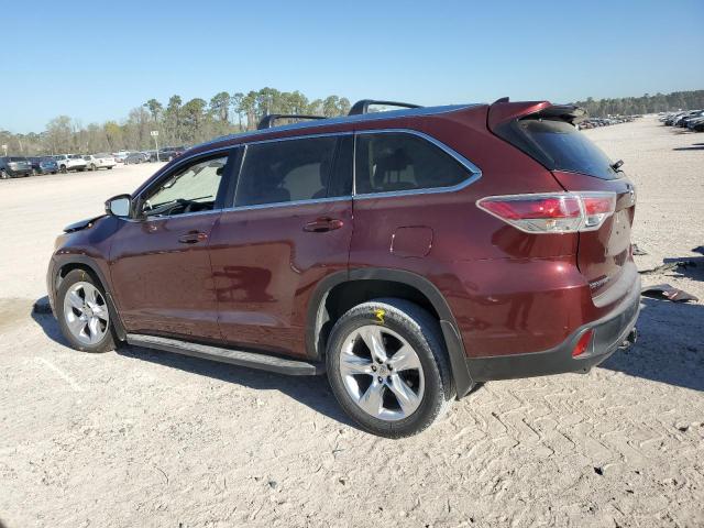  TOYOTA HIGHLANDER 2015 Bordowy