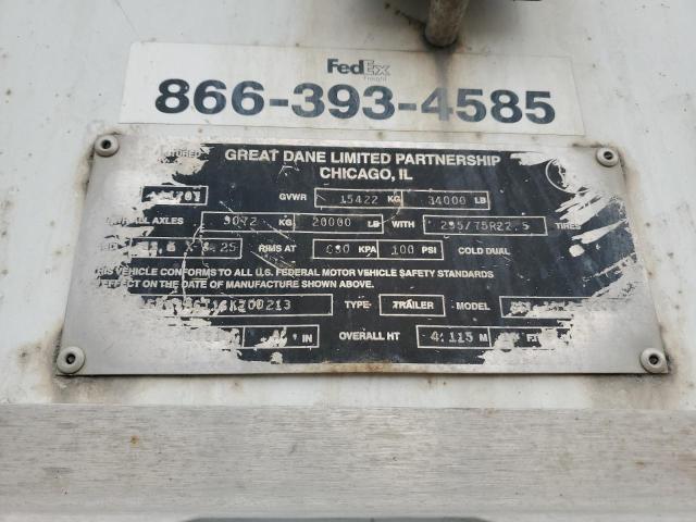 2008 GREAT DANE DRY VAN TRAILER