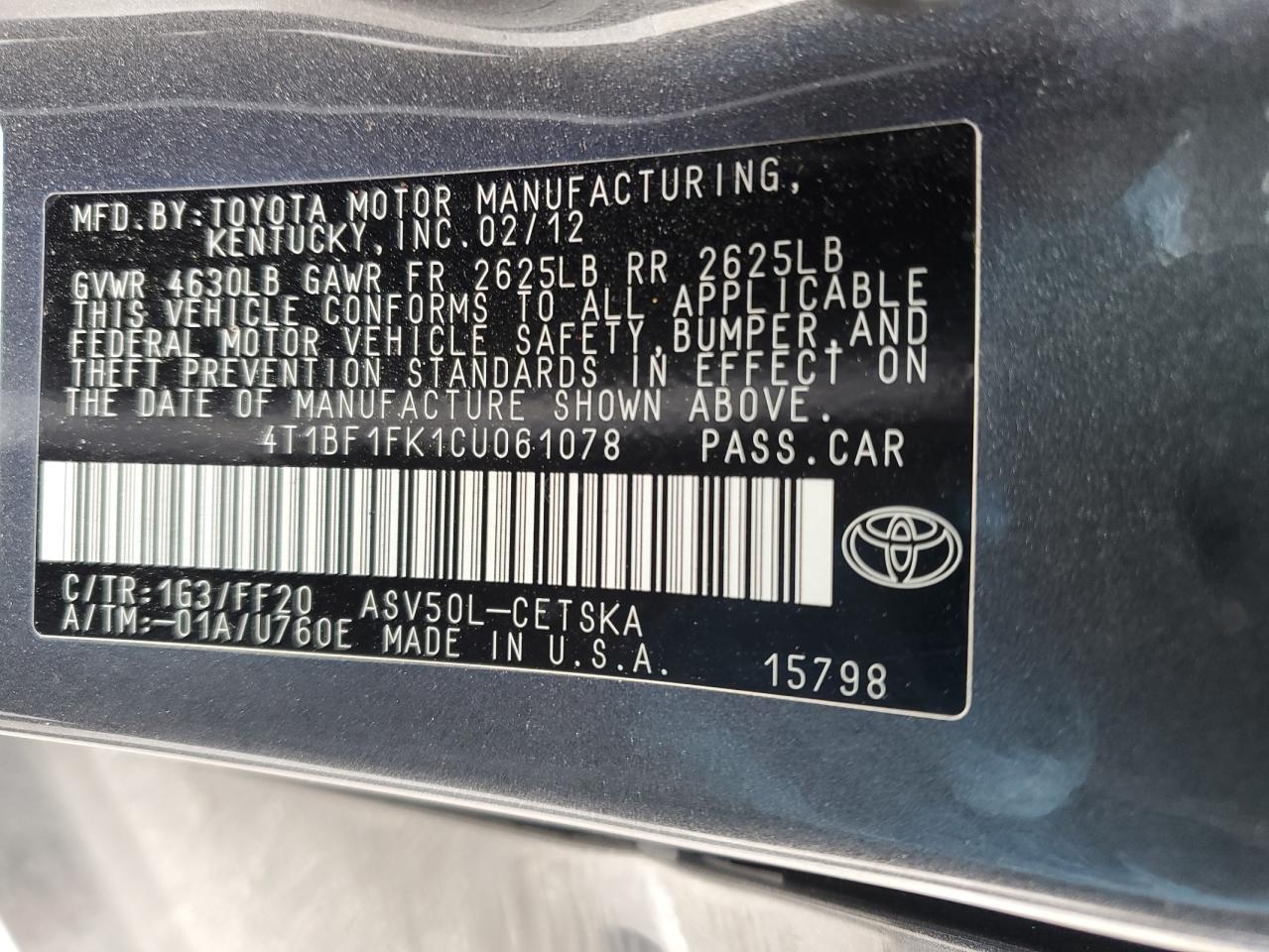 2012 Toyota Camry - Image 14