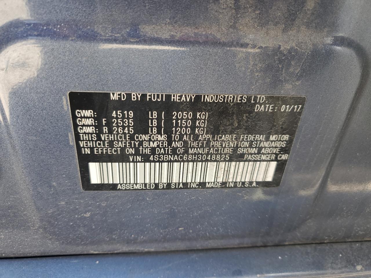2017 Subaru Legacy - Image 12