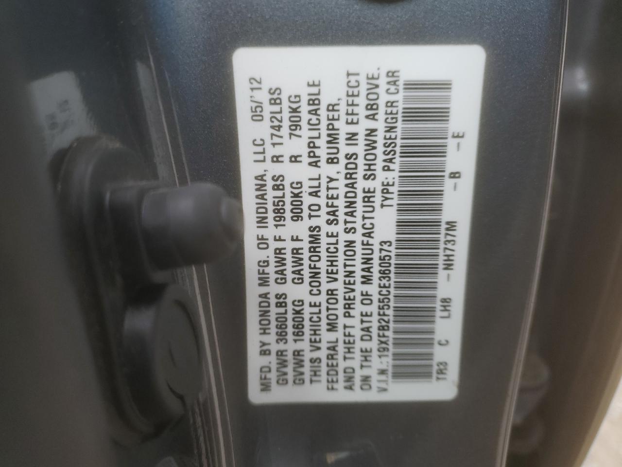 2012 Honda Civic - Image 14