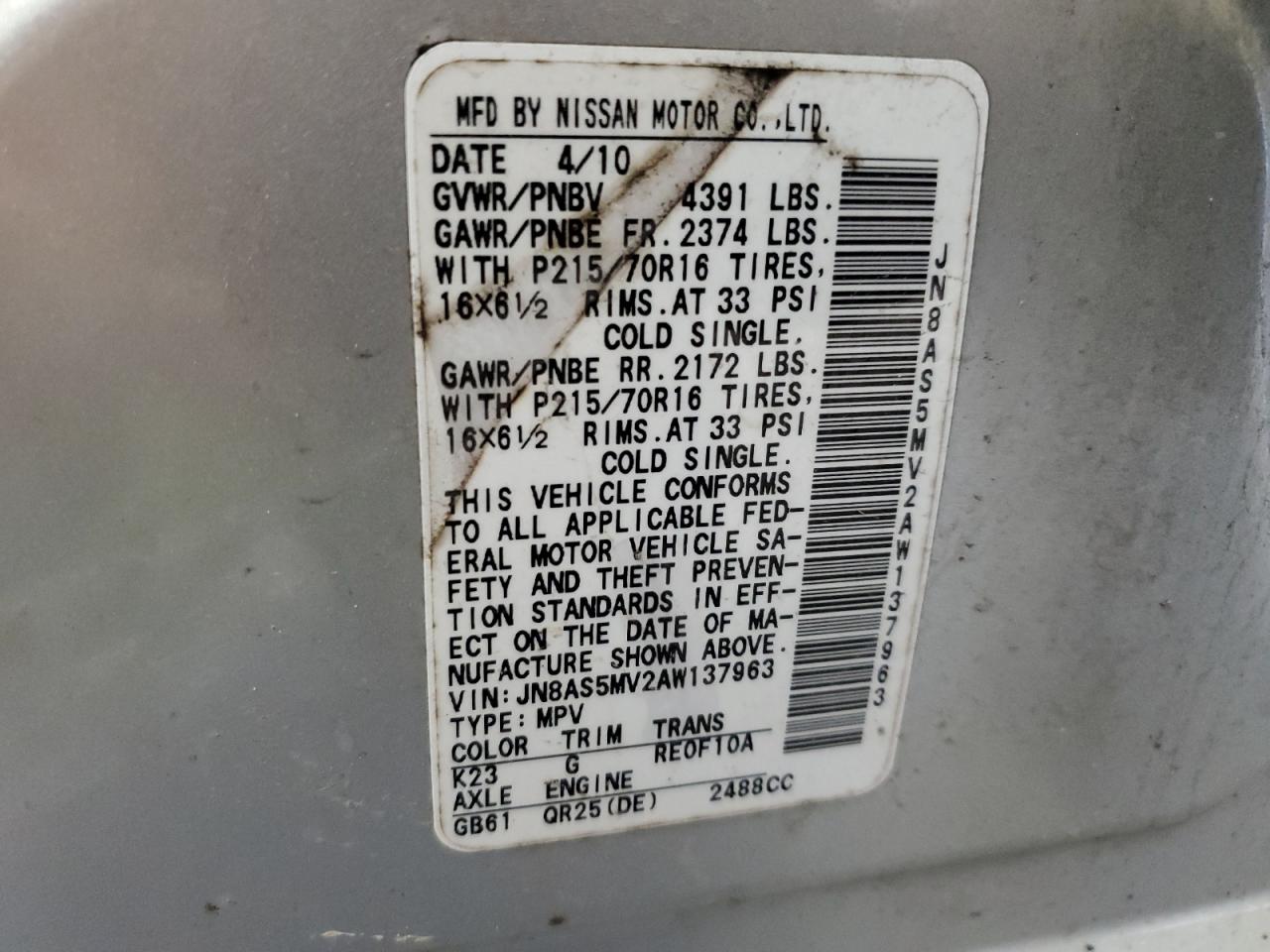 2010 Nissan Rogue - Image 13