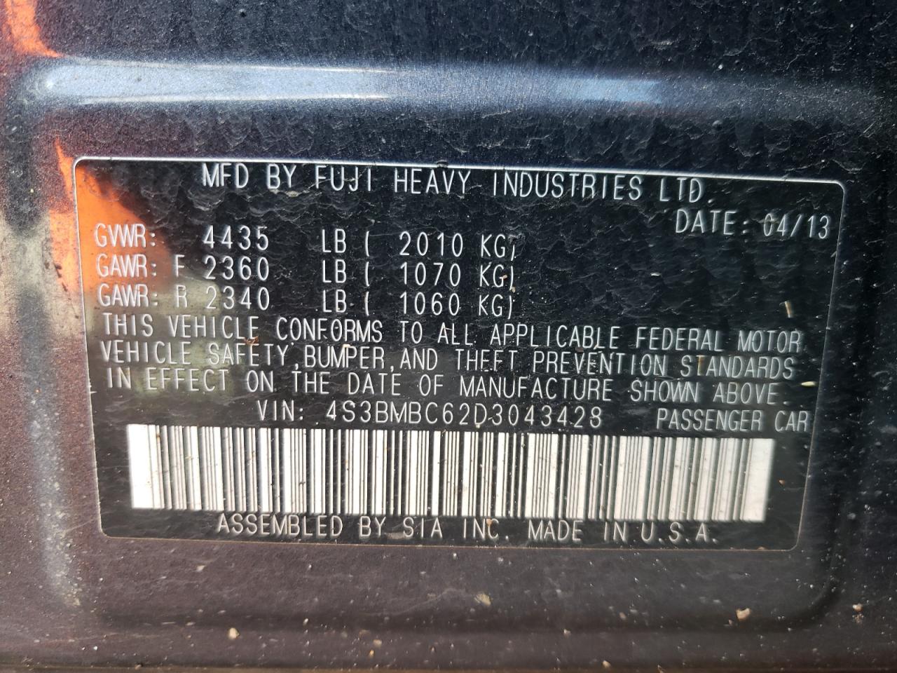 2013 Subaru Legacy - Image 14