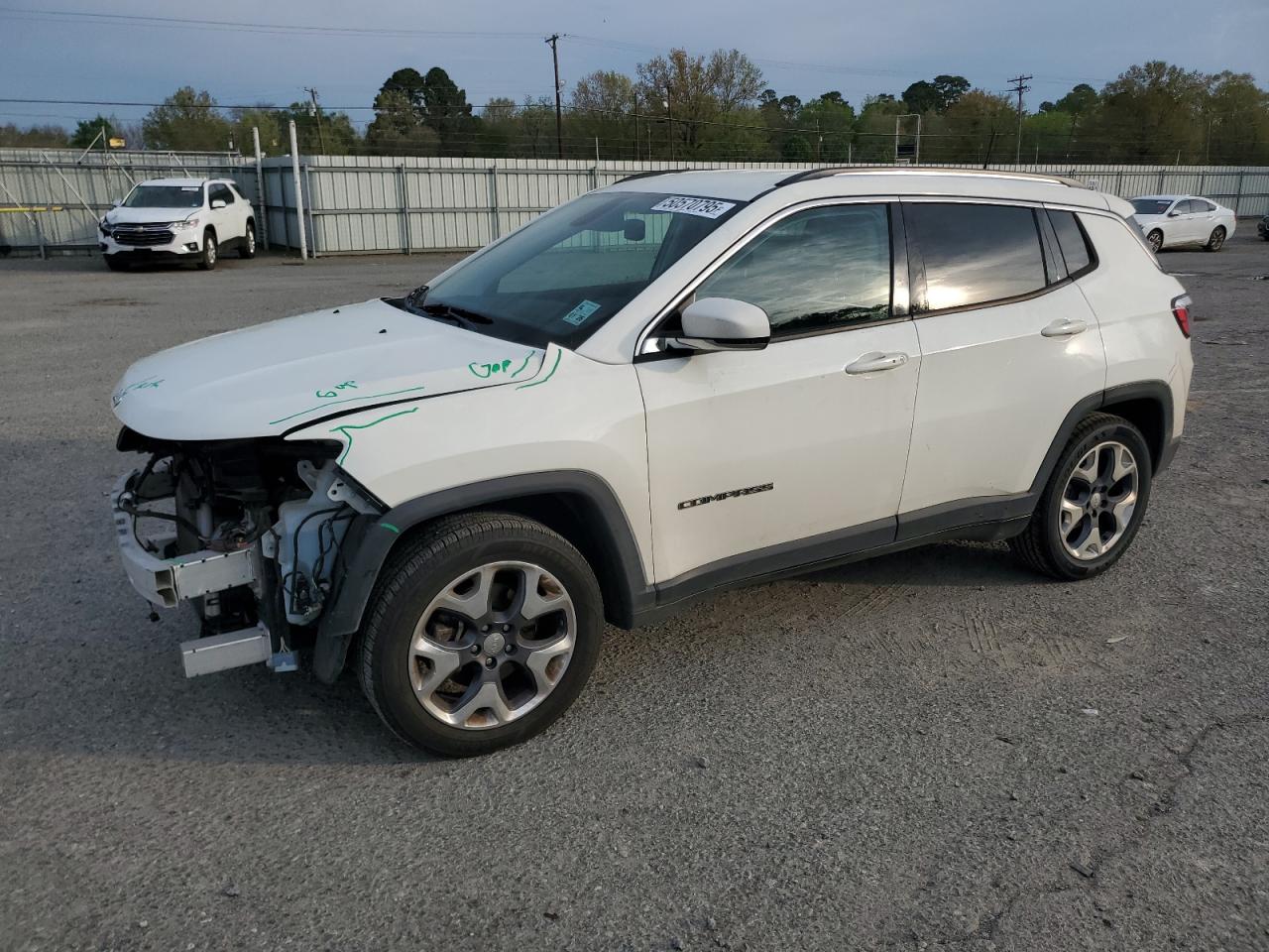 2020 Jeep Compass Limited للبيع في Shreveport، LA - Front End