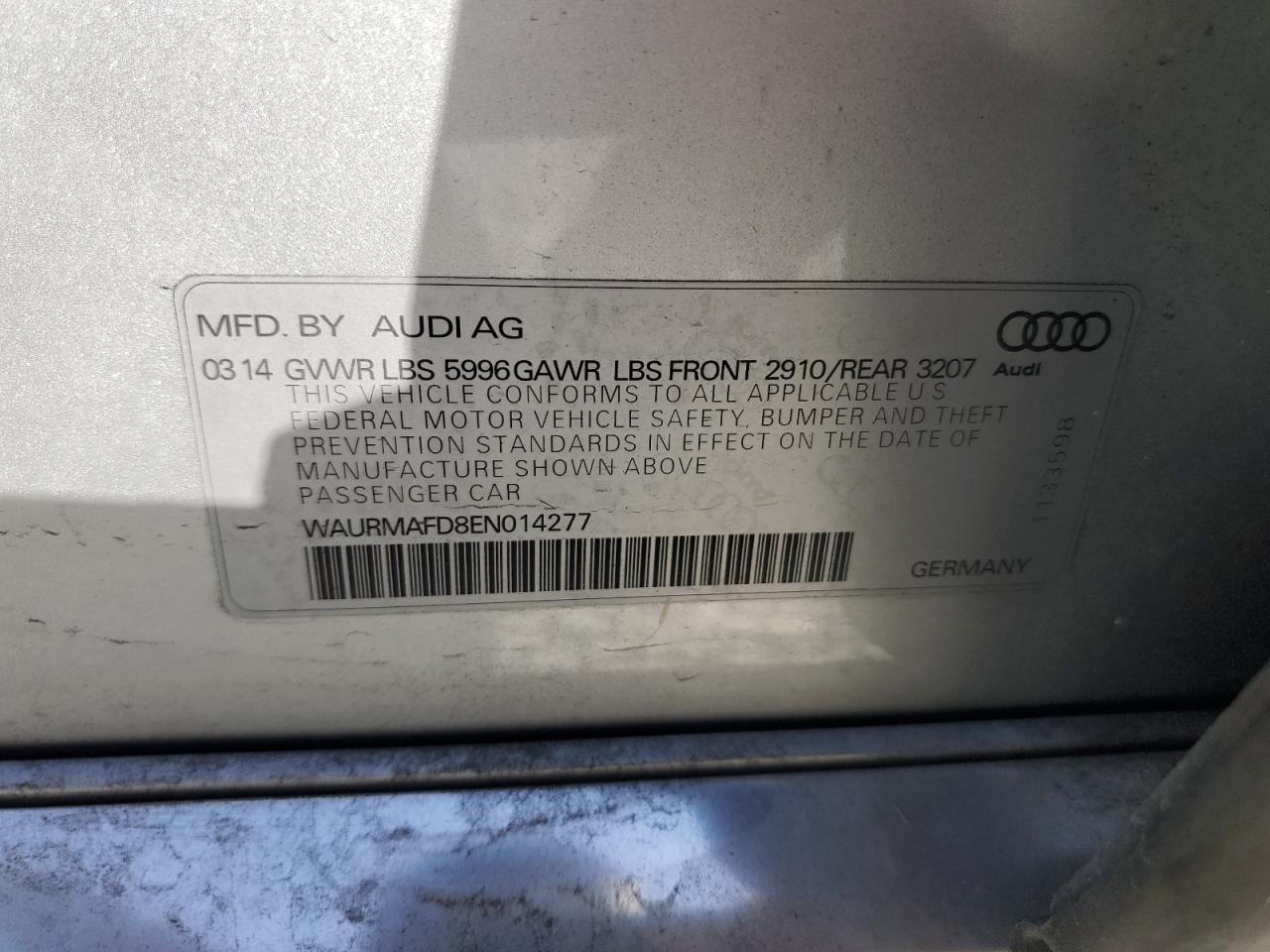 2014 Audi A8 - Image 14