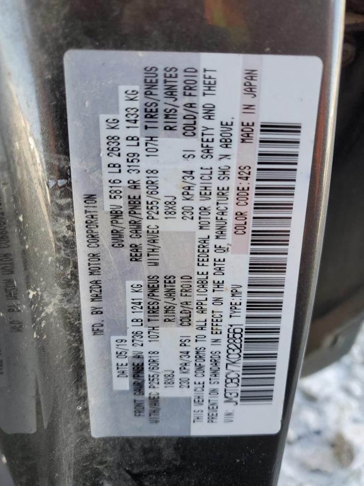 2019 Mazda Cx-9 Touring VIN: JM3TCBCY7K0328561 Lot: 49669455