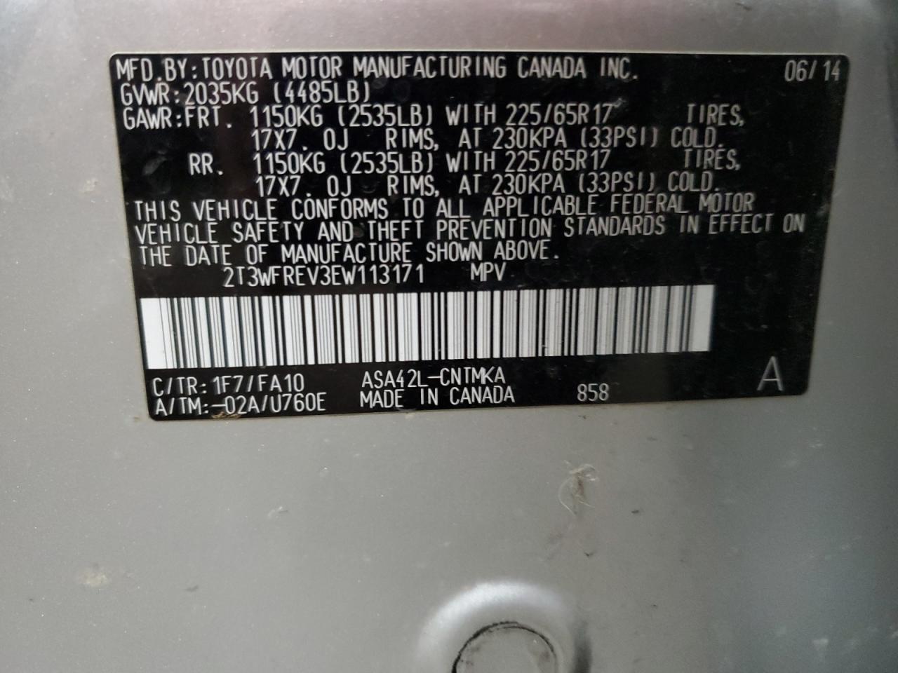 2014 Toyota RAV 4 - Image 14