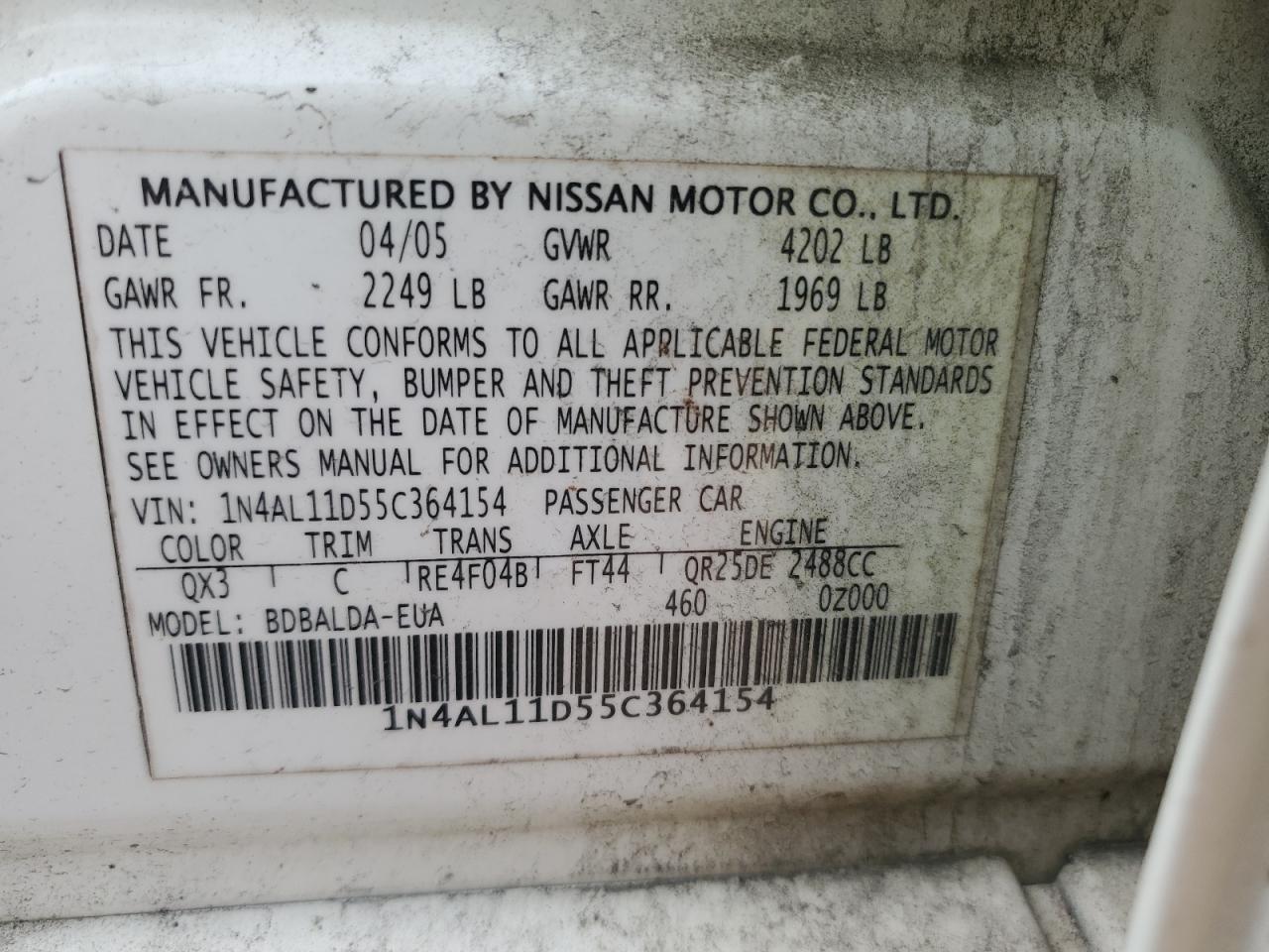 2005 Nissan Altima - Image 14