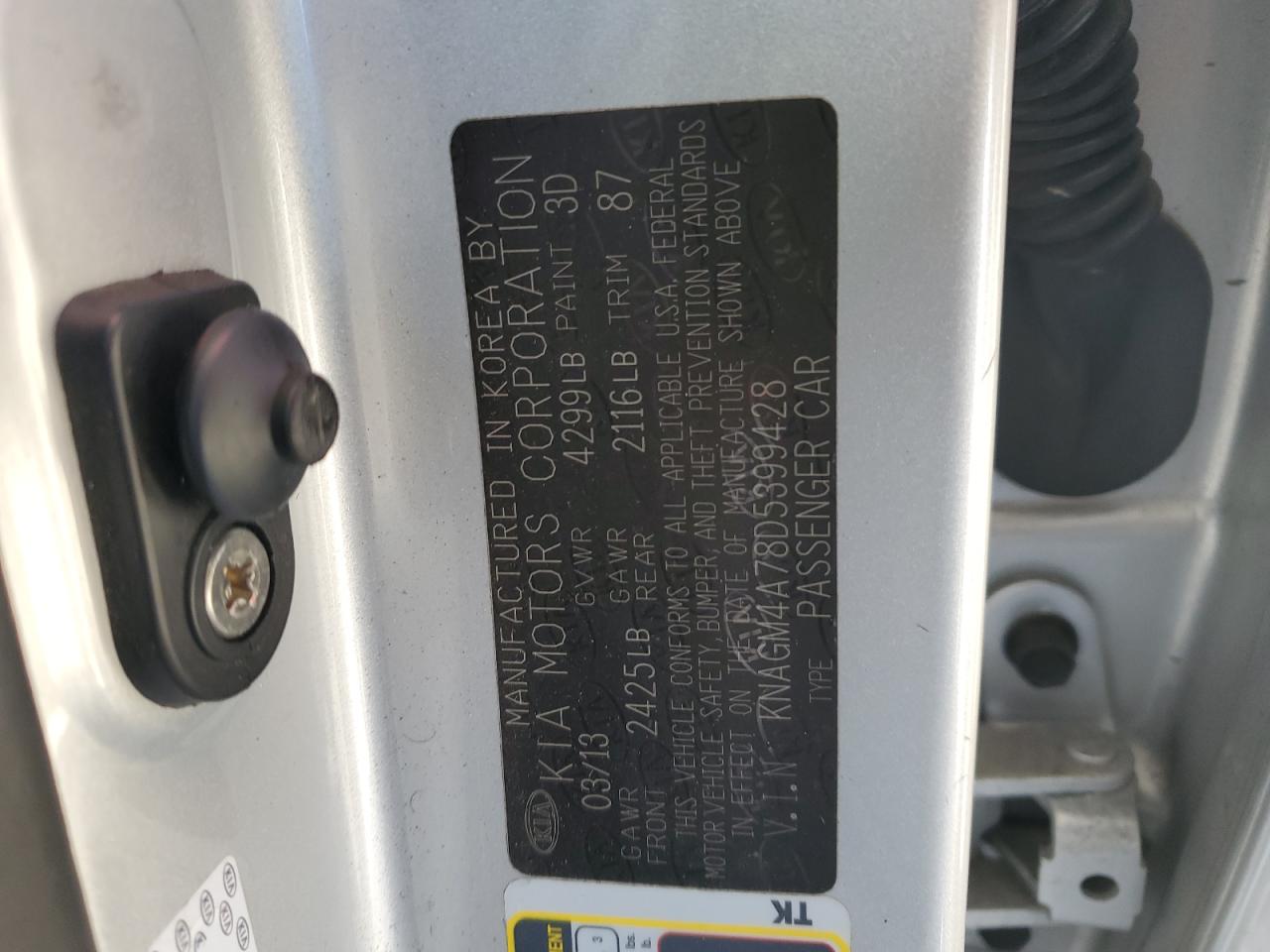 2013 Kia Optima - Image 12