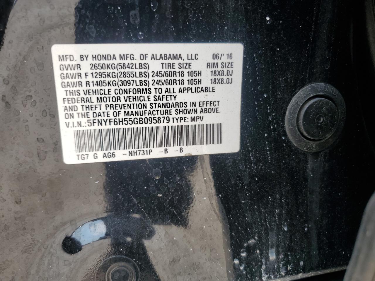 2016 Honda Pilot - Image 15