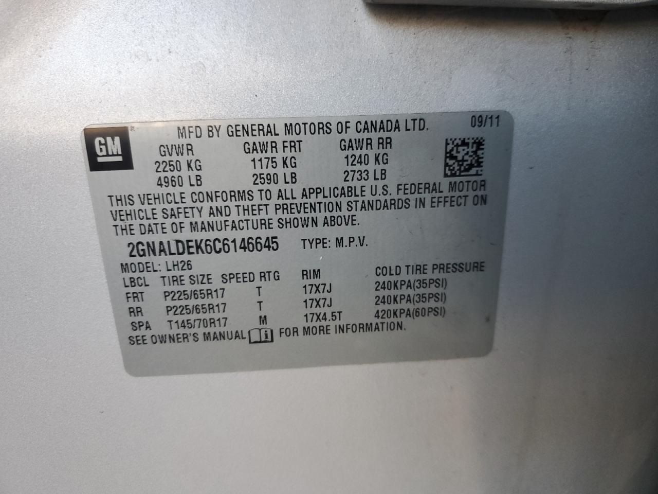 2012 Chevrolet Equinox - Image 14